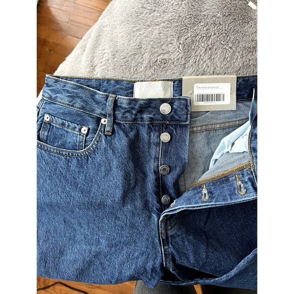 Everlane The Curvy 90s Cheeky Straight Blue Jeans High Rise Size 30 NWT - Picture 6 of 9
